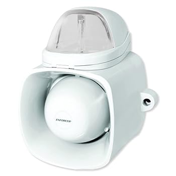 【中古】Seco-Larm SH-816S-SQ/C 自己完結型 サイレン ストロボライト付き 120dB ウォーブルトーンサイレン 放送メッセージやオーディオ再生用音声入力 I
