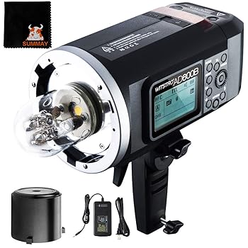 【中古】【未当て嵌める】【Godox定め事代わりになる店\u0026日本語取説書】GODOX AD600B 多役立つこと 室外モノブロックストロボ 600W GN87 TTL 1/8000s HSS ボーエンズマウント LEDモデリング