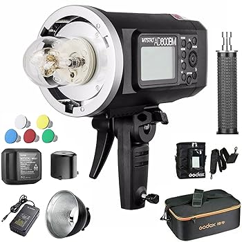 【中古】【未当て嵌める】Godox AD600BM + CB-09 キャリング 御徒面子、および Godox PB-600 携帯型 閃光電球 御徒面子 アウトドア 閃光電球 閃光電球 点火装置 Bowens