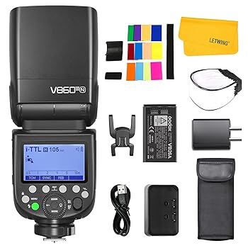 【中古】Godox ゴドックス V860III-N V860IIIN カメラ フラッシュ,2.4G HSS 1 / 8000s 7.2V / 2600mAhバッテリーリチウムイオン0.01-1.5sリサイクルタイ|AJIMURA-SHOP