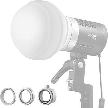 【中古】【未当て嵌める】GODOX ML-CD15ディフュージョンドームキット アダプタ3個付き添い人 フラッシュディフューザーライト GodoxV1続きもの ML30 ML60 LED映像媒体ともし火 AD
