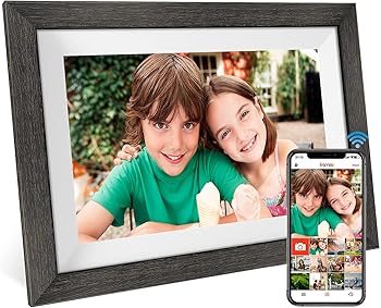 【中古】【未使用】Marco de fotos digital WiFi de 10.1 pulgadas IPS HD Cloud Smart Digital Frame de fotos, 16 GB de almacenamiento, montaje en pared, rota 27,839円