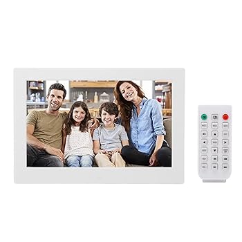 【中古】デジタルフォトフレーム、13インチLED 1080P HDデジタルスクリーン、リモコン付き電子フォトフレーム、ビデオ音楽再生、壁掛け可能、家族へのギ｜AJIMURA-SHOP