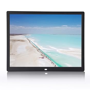 【中古】【未使用】15インチデジタルフォトフレーム - 1024x768 HD電子アルバム、リモコン付き、MP3 / MP4 /画像再生サポート、カレンダー、目覚まし時計、タイマー