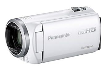 【中古】【未当て嵌める】【持続済み品】 パナソニック 固定ディスクテレビカメラ V480M 32GB 高倍率90倍望遠レンズ 白いこと HC-V480M-W