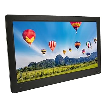 【中古】15.6 インチデジタルフォトフレーム 1920x1080 IPS 見せびらかす、遠隔操作、快い音楽器演奏者、映像媒体楽器演奏者、時辰儀、暦、固定ディスク 映像媒体再