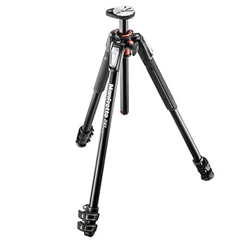 【中古】【未当て嵌める】Manfrotto マンフロット 写真機 三脚架 MT190XPRO3 3 Section Aluminum Tripod Legs with Q90 Column (Black)