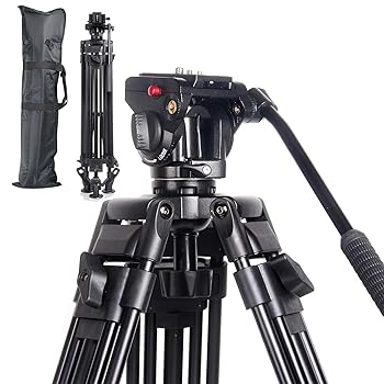 【中古】【未当てはめる】Regetek 72inテレビカメラ三脚取り合わせ、キヤノンニコンDVカムコーダーDSLR写真絵制作室用の流動体なべ頭とキャリーバッグを備えた労働者階級フェ