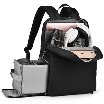 【中古】【未使用】CADeN カメラバックパックバッグ 14インチのノートパソコンコンパートメント付き 防水 デジタル一眼レフ/一眼レフ ミラーレスカメラケース 旅行