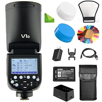 【中古】【Godox正規代理＆日本語取説書】Godox V1 V1-O フラッシュ オリンパス パナソニック カメラ用,ラウンドヘッド TTL フラッシュ スピードライト 1｜AJIMURA-SHOP