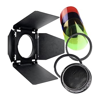 【中古】【国内正規品】GODOX Photo Equipment ストロボアクセサリ AD300Pro用バーンドアキット BD-10 バーンドア/グリッド/カラーフィルター同梱