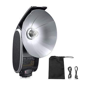 【中古】【未使用】【GODOX正規代理店】Godox Lux Senior レトロ カメラフラッシュ クリップオンストロボ GN14 6000K 焦点距離28mm 折りたたみ式 28mm焦点長 スピー