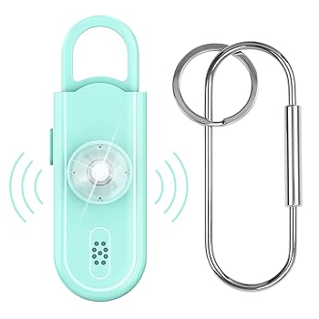 【中古】【未使用】安全音 個人用安全アラーム 女性用 ? 最も大きな130dBサイレン ストロボ付き SOS LEDライト 安全キーホルダー パーソナルサウンドセーフティサ