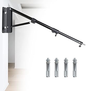 【中古】【未当て嵌める】壁据え置き３角形ブームアームスイベル70in/180糎、180度延性のあるな回転させる、省空白文字、輪っか点火装置活動写真映画化、ストロボフラッシュモノライトソフ