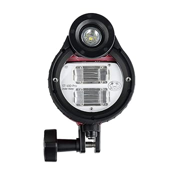 【中古】LOUJIN 海の蛙 ST-100-Pro 閃光電球 閃光電球 飛び込み競技 点火装置 雨合羽 最大限度。 100m/328フィート 5600K 光ケーブルハウジング付き添い人 水中映画化用ダイ
