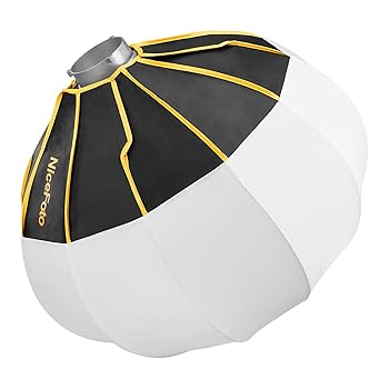 【中古】【未使用】ALXFFBN 50センチ/ 20インチ折りたたみ式ランタンスタイルソフトボックスボール形状ソフトボックス付きボウンスマウントクイックインストールポ