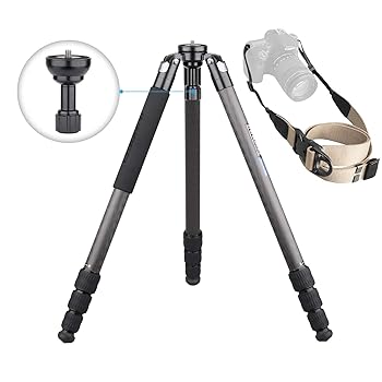 【中古】INNOREL カーボンファイバー三脚 最大高160cm 最大荷重20kg 最大チューブ直径32mm プロフェッショナルバードウォッチングヘビーデューティーカメ
