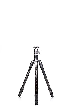 【中古】BENRO ベンロ ライノ 炭素三脚 周遊三脚 写真機用三脚 大まか雲台書き割り 炭素衣料繊維 折りたたみ式 軽さ (FRHN24C+VX25 2型4段)