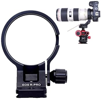 【中古】iShoot写真機輪っか式三脚架座、 三脚架マウント輪っか、水晶体受け支える襟、水晶体鉤括弧襟、三脚架ソケット, キヤノンCanon EF-EOS R マウントコ