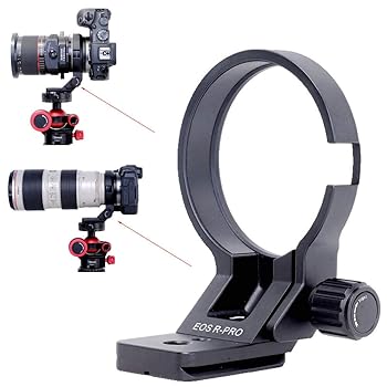 【中古】iShoot カメラリング式三脚座、 三脚マウントリング、レンズサポート襟、レンズブラケット襟、三脚ソケット, キヤノンCanon EF-EOS R マウントコ