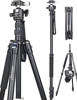 【中古】ARTCISE 77インチ三脚 デジタル一眼レフカメラ用三脚 2イン1 コンパクトアルミニウム三脚一脚 360度ボールヘッド付き|AJIMURA-SHOP