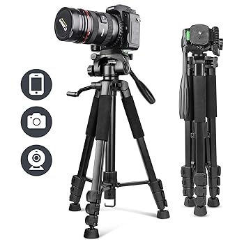 【中古】UBeesize 170珊 三脚架 写真器三脚 スマホ三脚 テレビカメラ/一眼二眼レフ写真器/スマホ/経口避妊薬/iPad相応う 3way雲台 360°回転させる能力のある 軽さ 納める袋付き添い人 アクセサリー・部品-三脚
