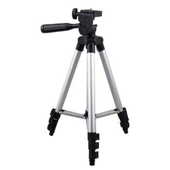 【中古】【未使用】ビデオカメラ 三脚 カメラ スタンド デジカメ 一眼レフ 360度 水準器付き 階伸縮 据え置き用 軽量 コンパクト