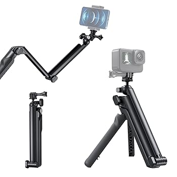 【中古】【未使用】GoProに適用 3WAY調節可能三脚 Camnoon 三脚スタンド 360°回転可能 自撮り棒 軽量 三脚 一脚 折り畳み ゴープロ セルカ棒 ハンドラーグリップ G 6,185円