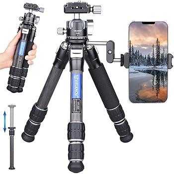 【中古】VIELKNOV カーボン 三脚 低重心 ボール 雲台と外接式中心軸 付き 軽量 ミニ 持ち運びに便利 卓上 カメラビデオ 三脚 一眼レフ/ミラーレス カメラ｜AJIMURA-SHOP