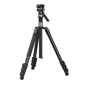 【中古】【未当て嵌める】SmallRig 旅行三脚 写真機三脚 映画化用三脚 映像媒体三脚一揃いの道具 クイックリリースフルードヘッド付き添い人炭素衣料繊維三脚、レベリングボウル