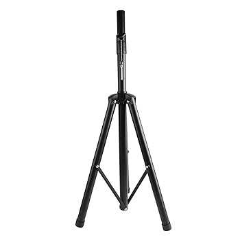 【中古】スピーカー三脚スタンド、高さ調節可能 プロフェッショナル 高耐久 丈夫な三脚、高強度鉄素材 軽量で構造安定性があり移動しやすい, Sorandyat0k