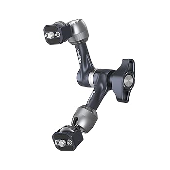 【中古】【未当て嵌める】SmallRig 神通力手 7\" 軽銀アロイ制 耐久性 1/4”-20螺旋釘 捻じれ押しとどめる 耐荷重3.5kg どんぶり鉢尖端は360度合わせるが能力のある 映像媒体映画化 カメ"