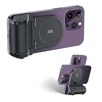 【中古】【未使用】JJC 磁気 Magsafe スマホグリップ スマホホルダー スマホスタンド ワイヤレスリモコン付き スマートフォンホルダー 自撮りグリップ 1/4\