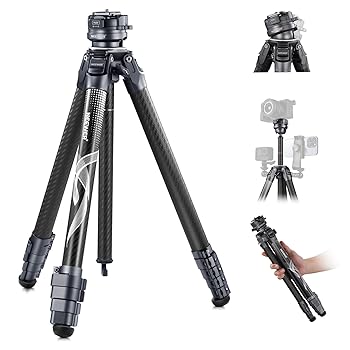 【中古】NEEWER LITETRIP LT32 157cmトラベル三脚 カーボン 15°レベリング 360°パノラマ雲台、着脱式中心軸、ファストフリップバックル、Arca QR三脚プ|AJIMURA-SHOP