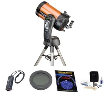 【中古】【未使用】Celestron NexStar 8 SE シュミットカセグレイン コンピューター望遠鏡 暗視フラッシュライト スカイマップブック 1.25インチ ムーンフィルター