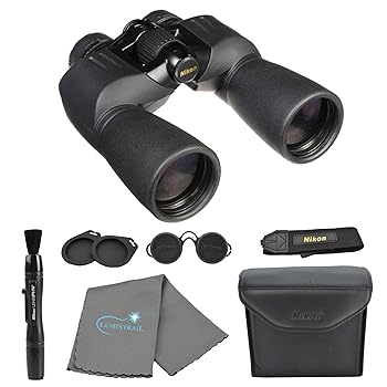 【中古】【未当て嵌める】Nikon Action Extreme 7x50 ATB 小型望遠鏡 (7239) 全地勢雨合羽小型望遠鏡バンドル 黒いこと ニコンレンズペン、持ちはこび容れもの、水晶体はりつけ台付き添い人 - 成年者