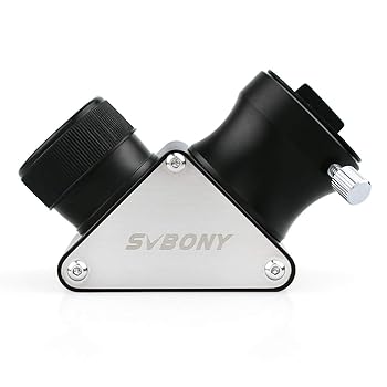 【中古】【未当て嵌める】SVBONY 天頂点銀鏡 対角銀鏡 正立プリズム天体望遠鏡用付属品 全金属元素 たたみ目式 1.25in 31.7粍 90°