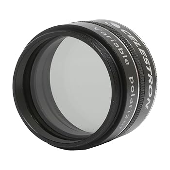 【中古】【未使用】Celestron (セレストロン) ? 望遠鏡用可変偏光ムーンフィルター ? 1.25インチの望遠鏡接眼レンズに対応 ? 1~40%の光透過率で調節可能 ? 月/