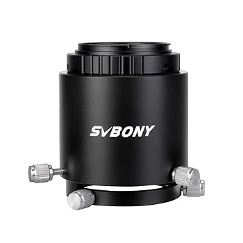 【中古】SVBONY SV123望遠鏡活動の領域領域用 映画化用捩り 映画化用付属品 黒いことTアダプター Tマウント T輪っか付き添い人 外径49~58粍接眼水晶体