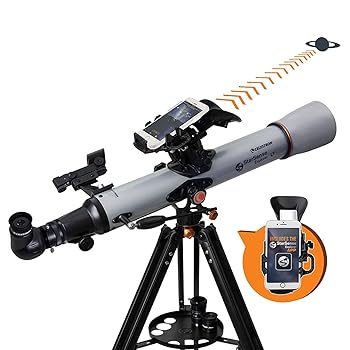 【中古】【未当て嵌める】Celestron 22450 StarSense Explorer LT 70AZ 曲がり目望遠鏡 熱電子管長さ32in 興味の中心比f/10 しろがね色/黒いこと TV・オーディオ・カメラ-天体望遠鏡-カメラ・ビデオカメラ・光学機器