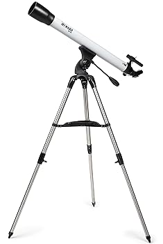 【中古】Kenko 天体望遠鏡 SKY WALKER SW-70A たたみ目式 差しわたし70粍 天体・地上両用 白いこと 160305