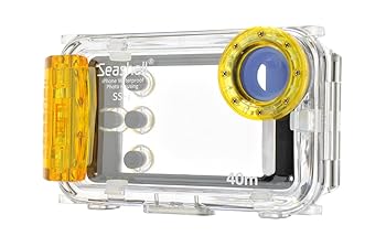 【中古】【未使用】SeaShell 防水バッグ/防水ケース シーシェル防水フォトハウジングiPhone用 アンバーオレンジ ZE-SS-I-AMBER