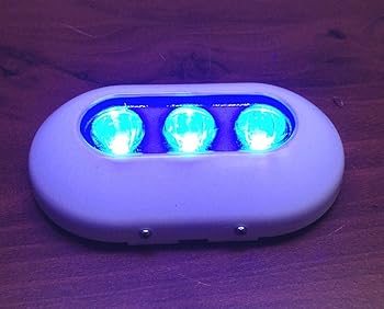 【中古】超明るい樹脂楕円形Marine Blue Underwaterライトボート3 LED 6 W釣り
