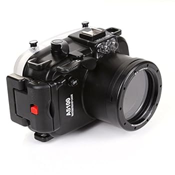 【中古】【未使用】Meikon 40m 水中防水ハウジングケース Sony A5100 ILCE-5100 16-50mmレンズカメラ用