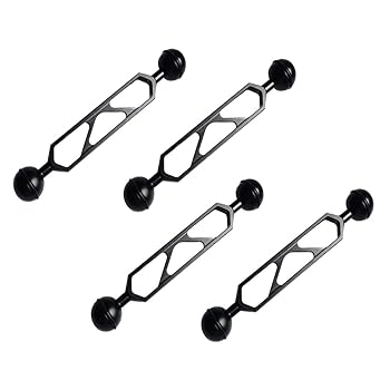 【中古】【未使用】Pack of 4 Pieces Aluminum Alloy 6 Inch Dual Ball Arm for Underwater Photography Light Connection 7,857円