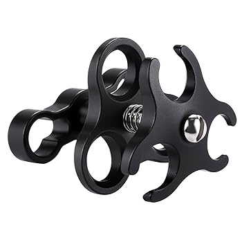 【中古】YIN ZLLトリプルボールクランプダイビングカメラブラケットダイビング水中第八芸術取り合わせ用軽銀発条懐中照明ランプクランプ LI