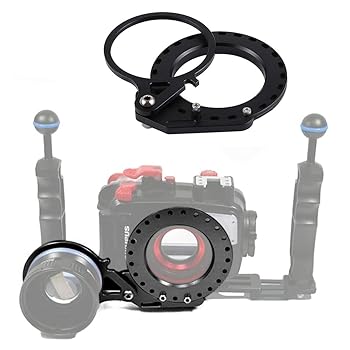 【中古】YIN ZLRアルミニウム合金67mm?62mmスイングウェットレンズジオプターアダプターマウント、DSLR水中ダイビングハウジング用（ブラック） LI (色