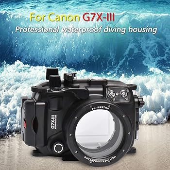 【中古】キヤノン G7X Mark III 40m/130フィート用 水中ハウジング カメラ ダイビング 防水ハウジングケース