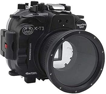 【中古】【未使用】Seafrogs 40m/130フィート 水中カメラハウジング 防水ケース Fujifilm X-T3用 XC16-50mm XF18-55mm用ズームギア付き (ブラック)