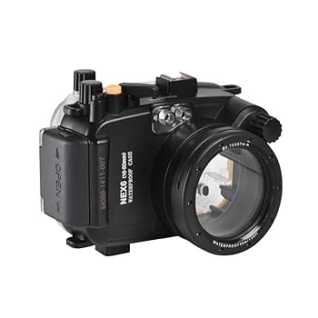 【中古】【未当て嵌める】Seafrogs Sony NEX-6 16-50粍水晶体 130フート/40m 水中写真機ハウジング 雨合羽入れもの